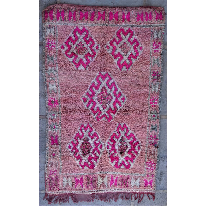 Vintage Berber rug Beni ouarain