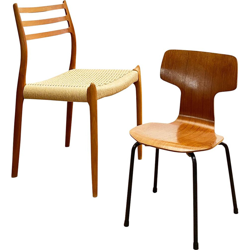 Cadeira de teca Vintage para crianças por Arne Jacobsen para Fritz Hansen, Dinamarca