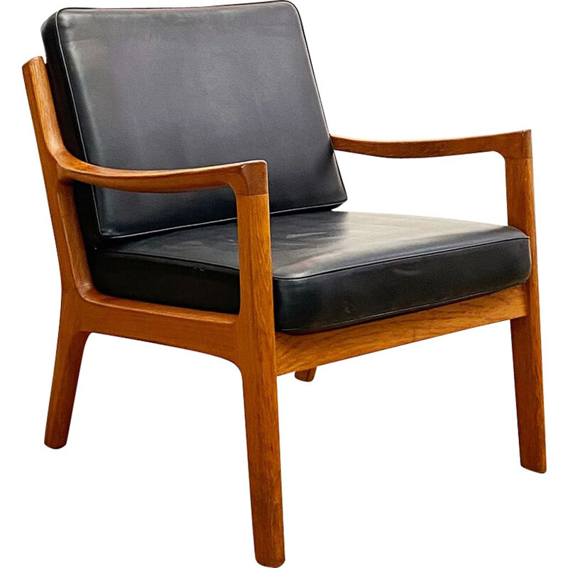 Vintage Deense fauteuil van Ole Wanscher voor Poul Jeppensens, 1960