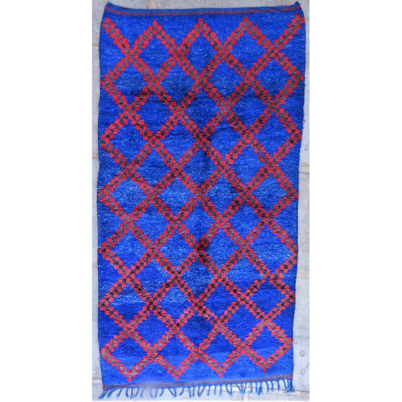Beni M'Guild tapete berbere vintage em lã