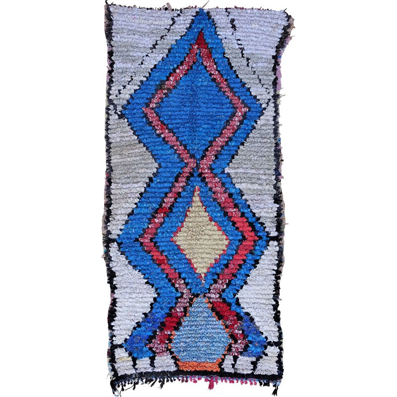 Vintage Berber tapijt Boucherouite