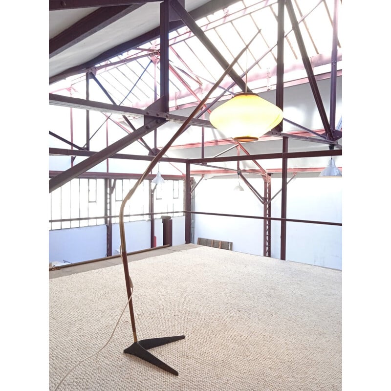 Vintage Danish floor lamp by Holm Sorensen, Denmark 1950