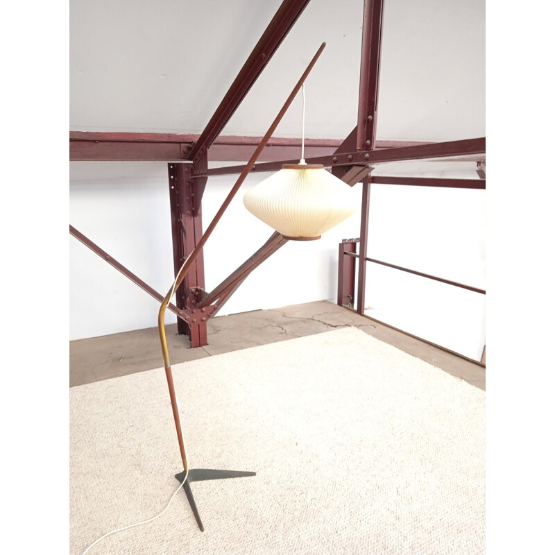 Vintage Danish floor lamp by Holm Sorensen, Denmark 1950