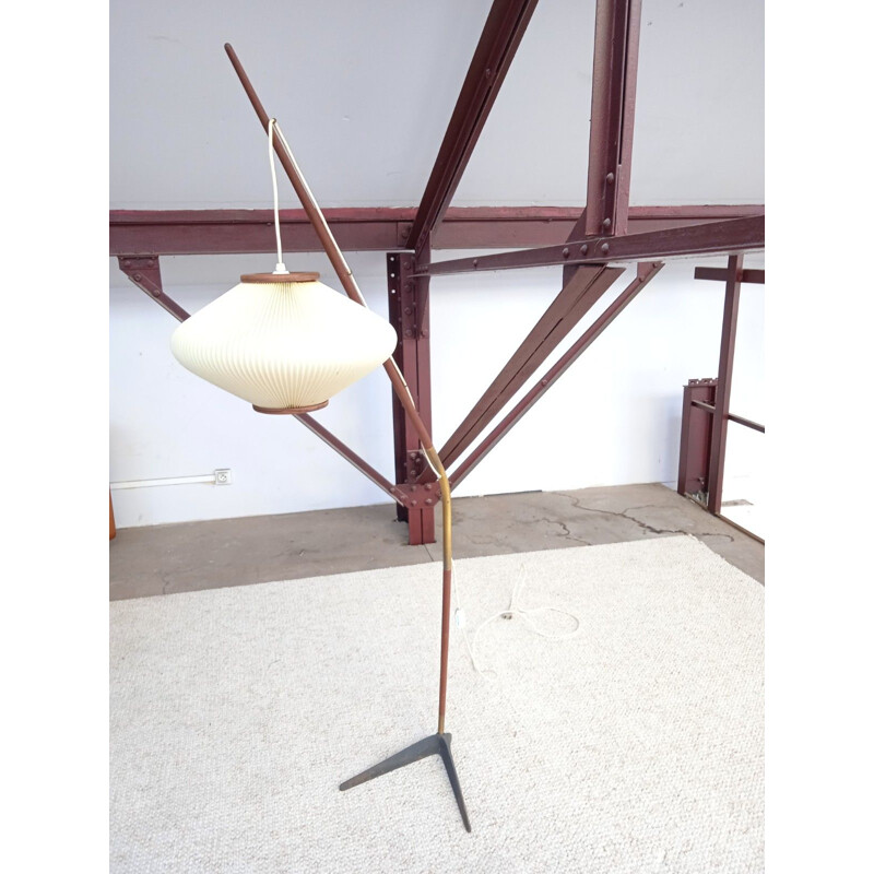 Vintage Danish floor lamp by Holm Sorensen, Denmark 1950