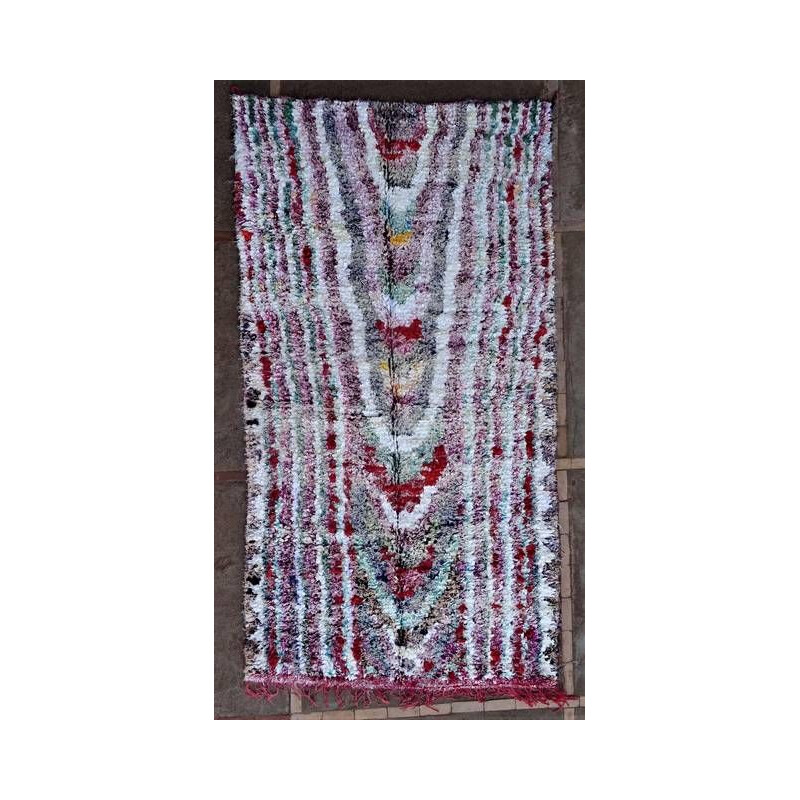 Vintage Berber rug Boucherouite