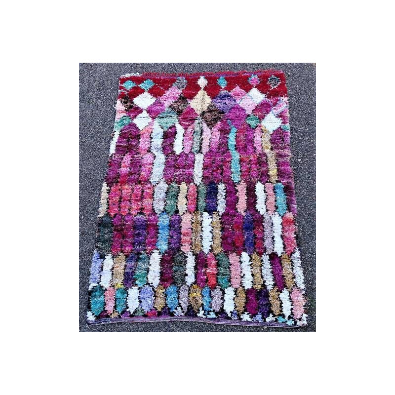 Tapis berbére vintage Boucherouite