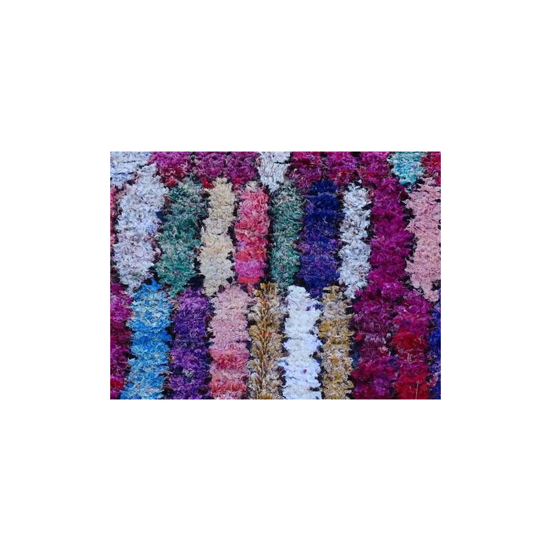 Vintage Berber tapijt Boucherouite