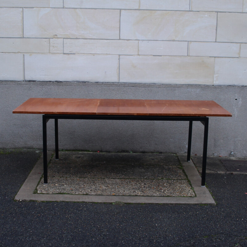 Vintage-Tisch aus Mahagonifurnier von Gérard Guermonprez für Magnani