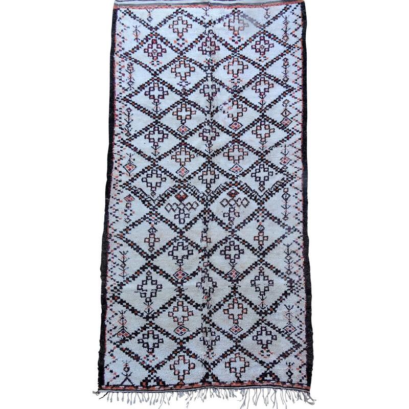 Vintage Berber rug Beni ouarain Marmoucha