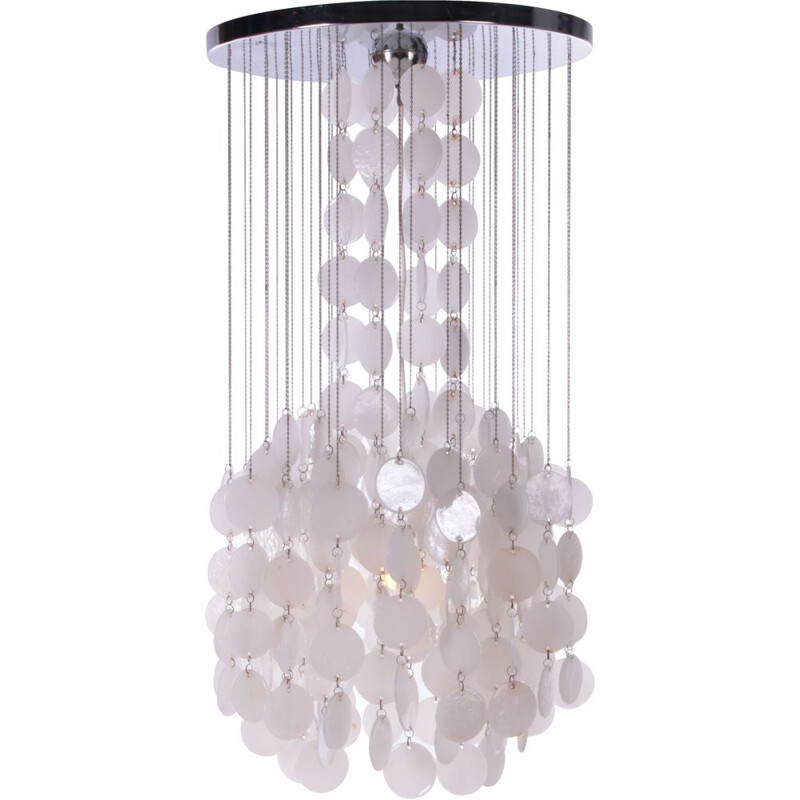 Vintage chandelier in Murano glass by Vistosi, Italy 1950