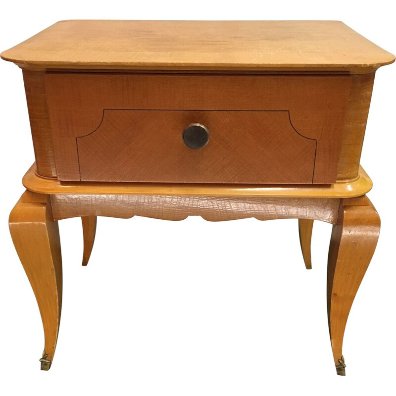 Vintage light wood night stand, 1960