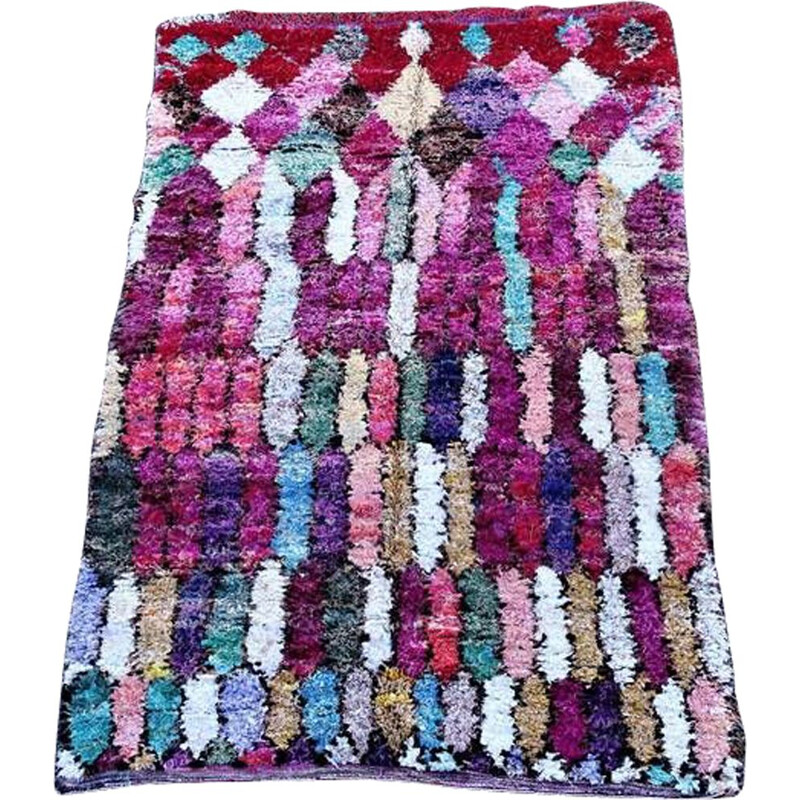 Vintage Berber rug Boucherouite