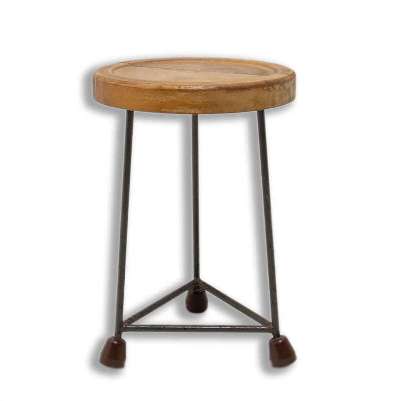 Mid century industry stool, Czechoslovakia 1950s