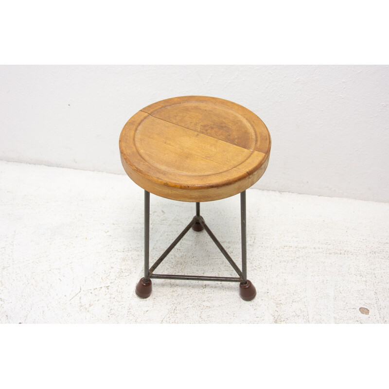 Mid century industry stool, Czechoslovakia 1950s