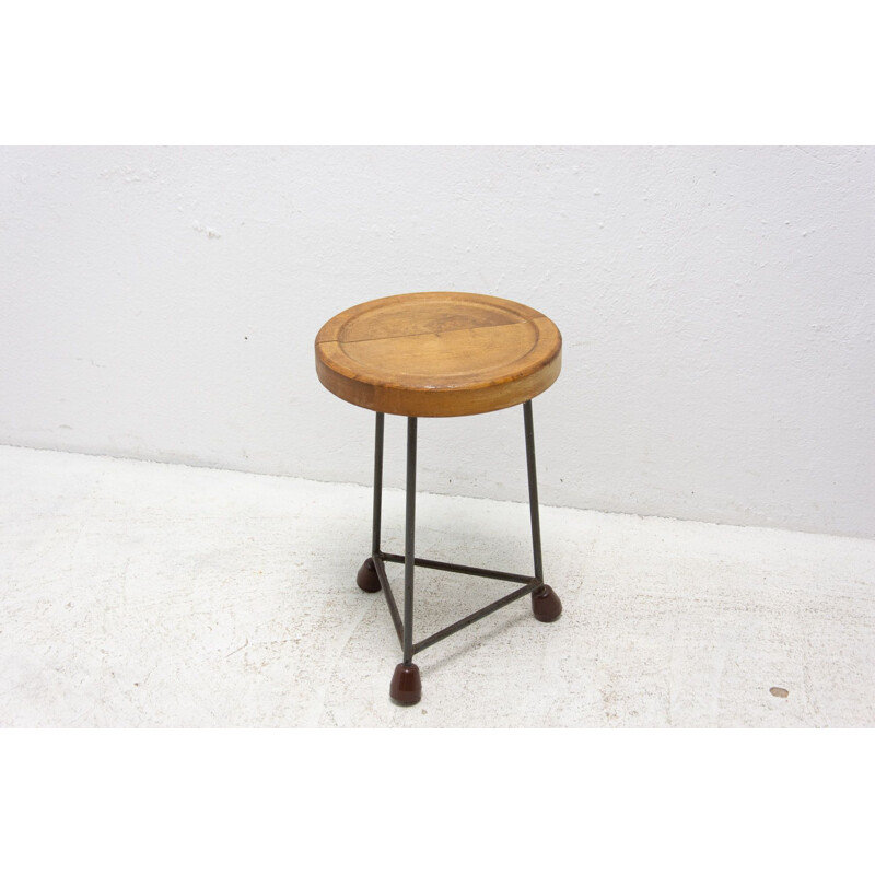 Mid century industry stool, Czechoslovakia 1950s