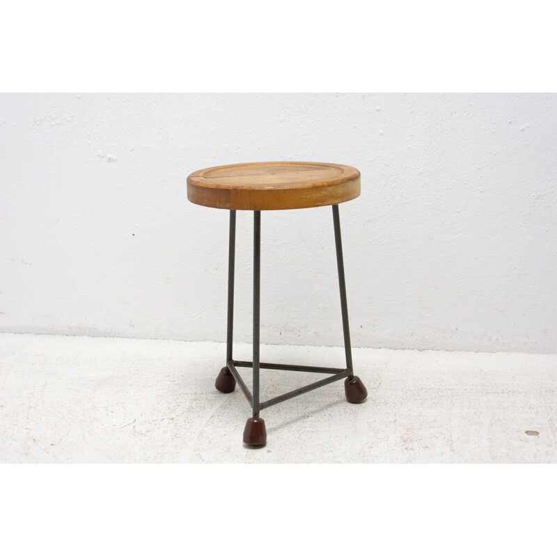 Mid century industry stool, Czechoslovakia 1950s