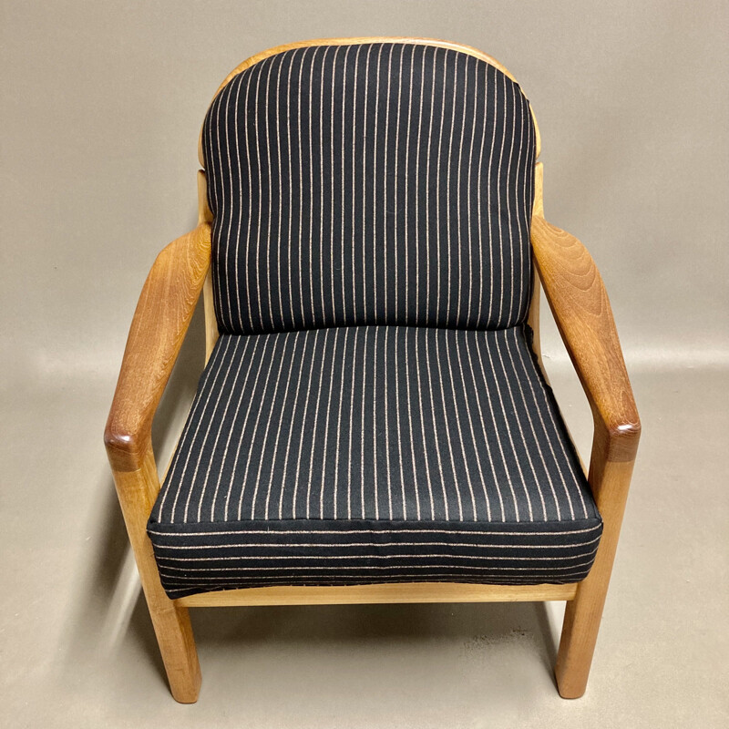 Vintage black armchair with Scandinavian stamp, 1960