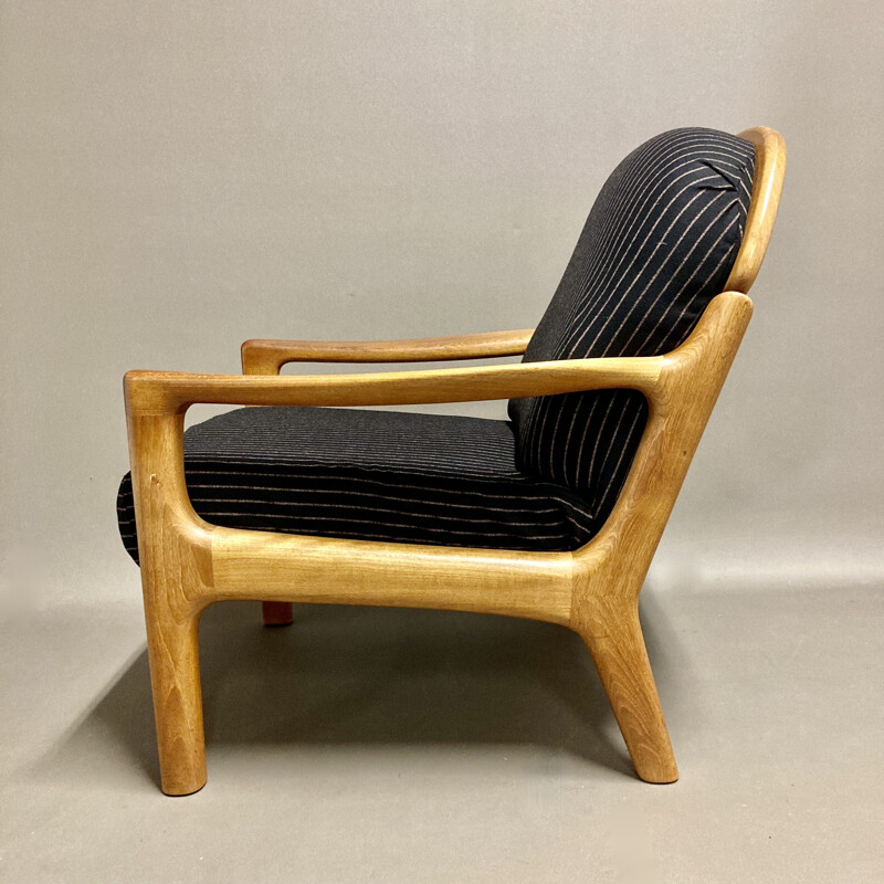 Vintage black armchair with Scandinavian stamp, 1960