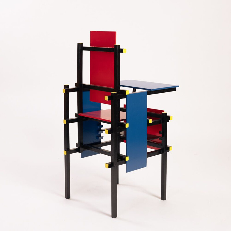 Cadeira de criança Vintage por Gerrit Rietveld, 1980