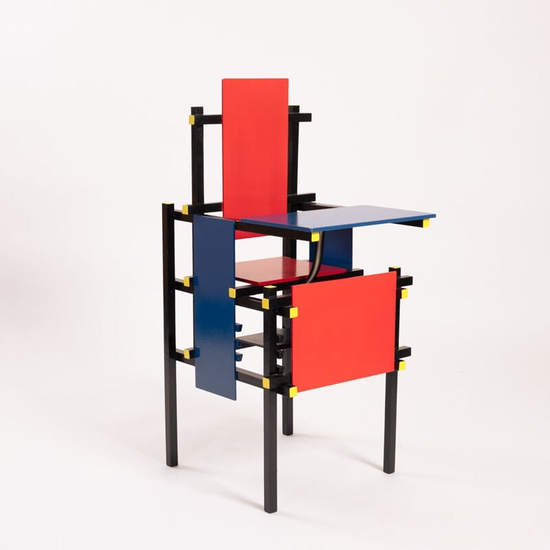 Chaise pour enfants vintage par Gerrit Rietveld, 1980