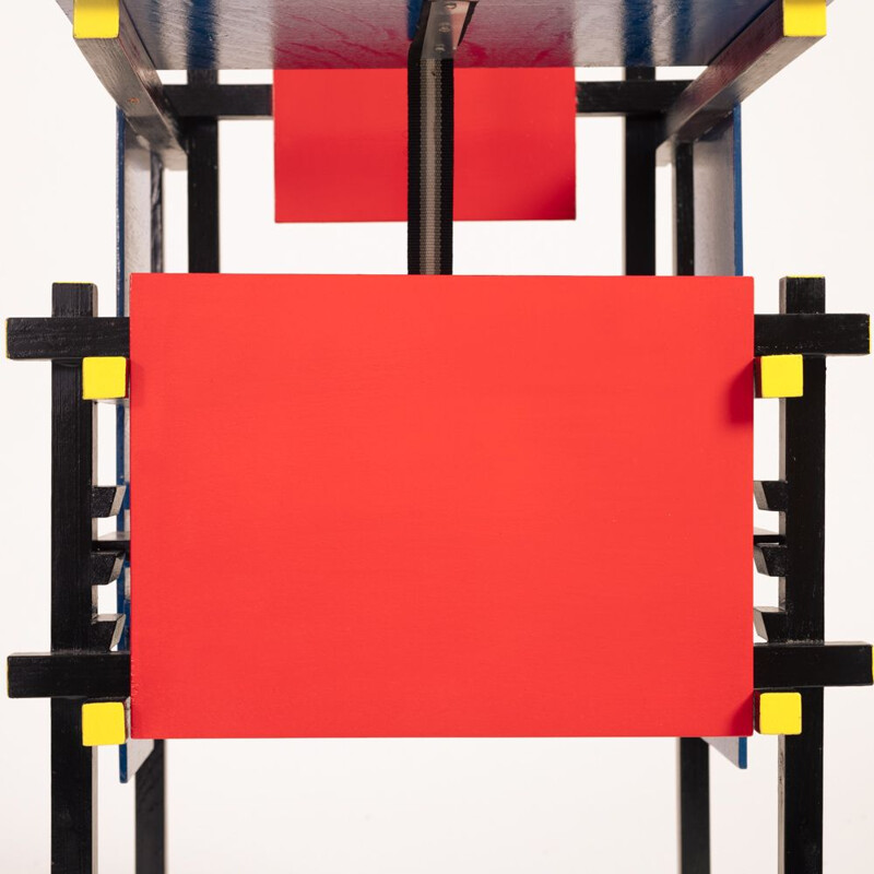 Vintage childrens dinner chair by Gerrit Rietveld, 1980s