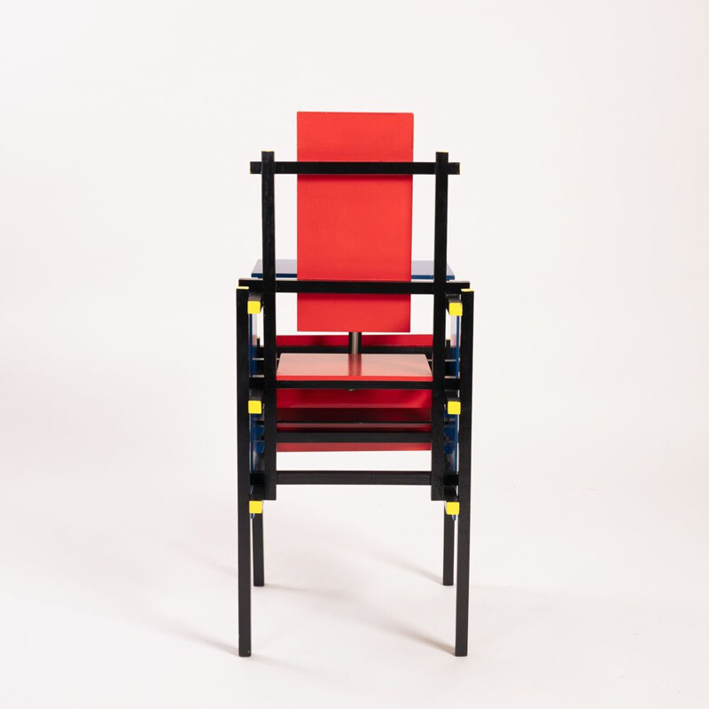 Cadeira de criança Vintage por Gerrit Rietveld, 1980