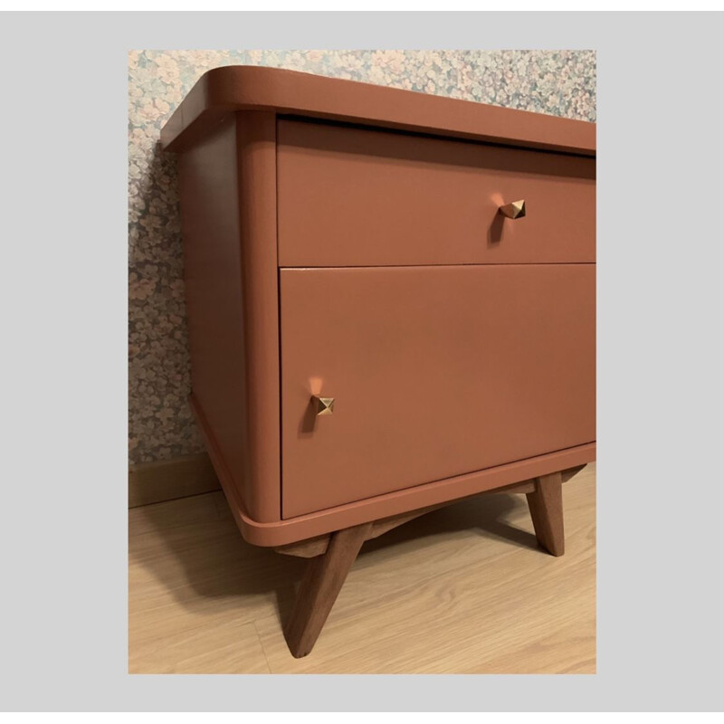 Vintage Terracotta  night stand, 1950-1960