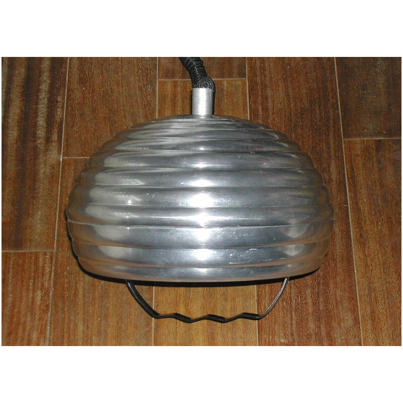 Aluminium italian hanging lamp - 1970s