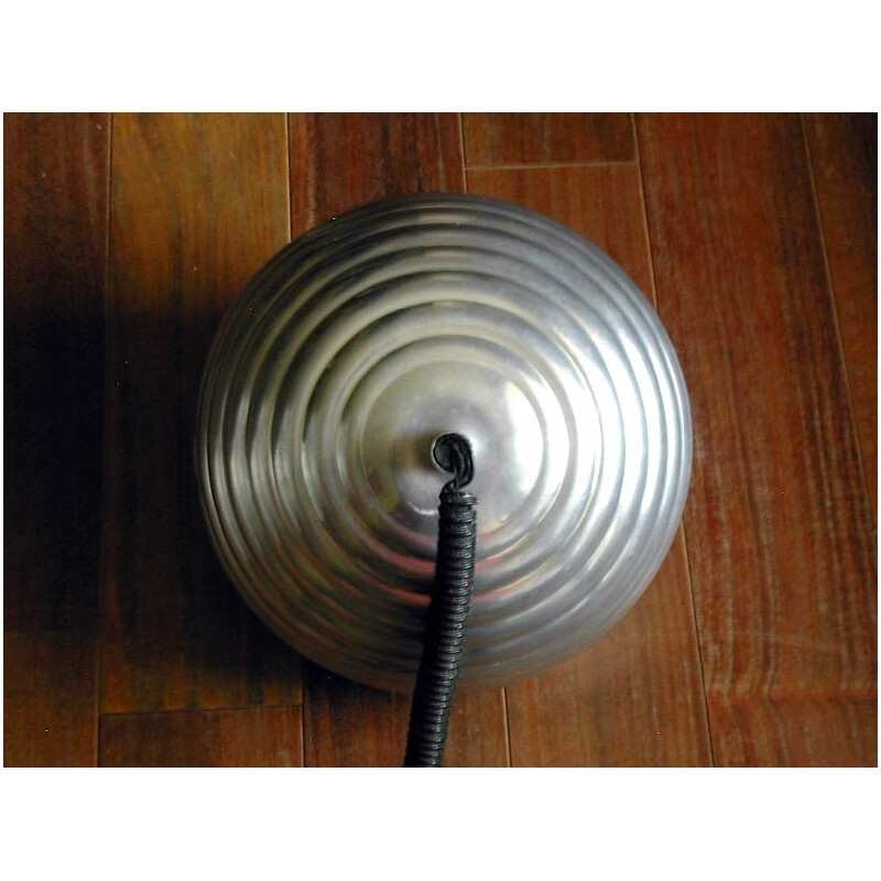 Aluminium italian hanging lamp - 1970s