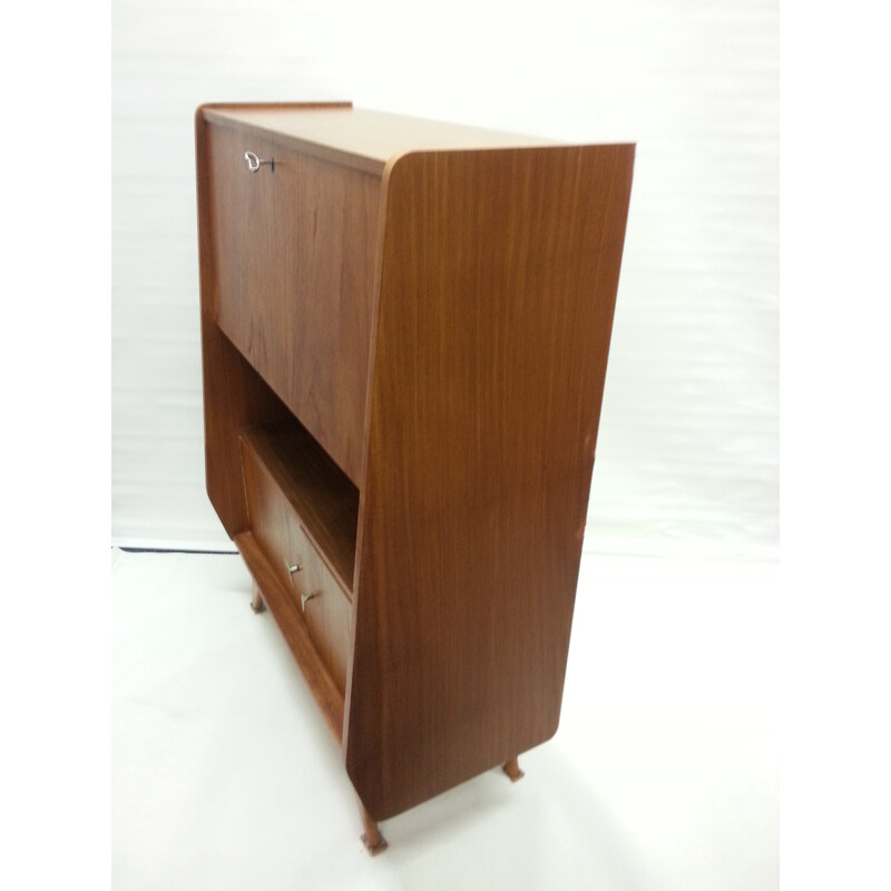 Mid-century secretary desk in teak - 1950s