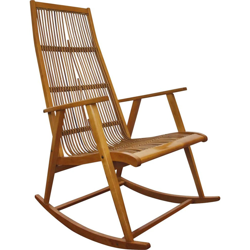 Vintage rocking chair by Deutsche Werkstätten Hellerau, Germany 1960s