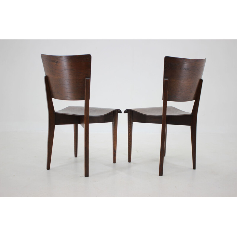 Paire de chaises d'appoint vintage de J.Halabala pour Up zavody, 1950