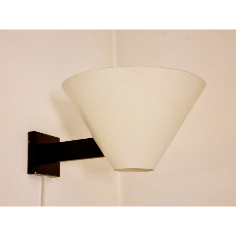 Vintage wall lamp by J Hoogervorst for Anvia Almelo, 1950s