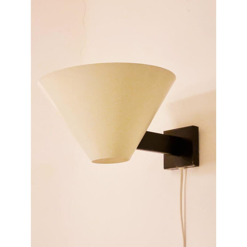 Vintage wall lamp by J Hoogervorst for Anvia Almelo, 1950s