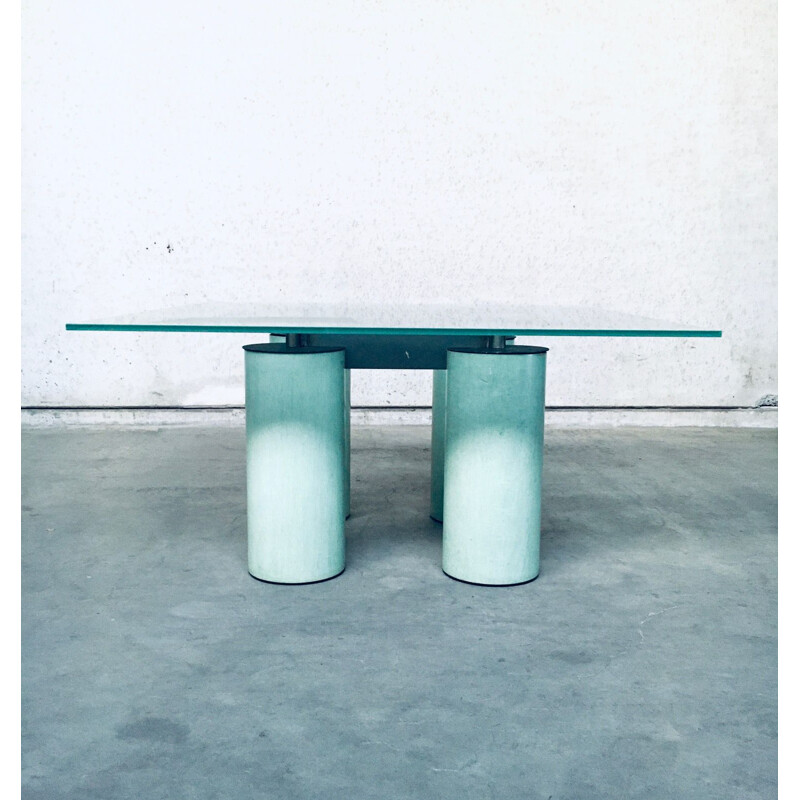 Table "Serenissimo" d'architecture postmoderne vintage par Lella & Massimo Vignelli pour Acerbis, Italie 1980