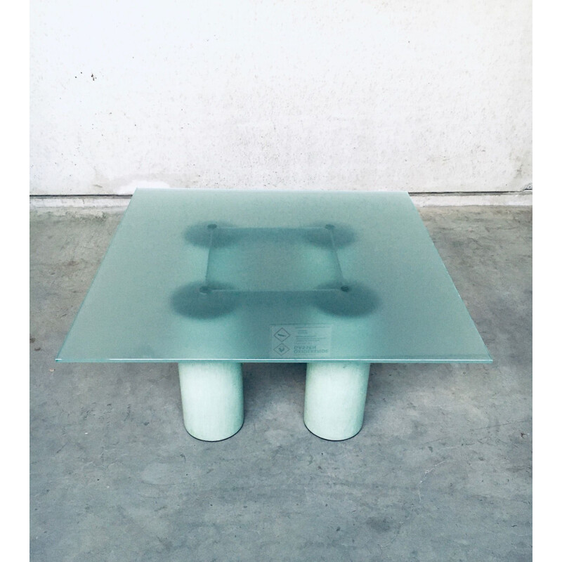 Postmodern vintage architectural "Serenissimo" dining table by Lella & Massimo Vignelli for Acerbis, Italy 1980s