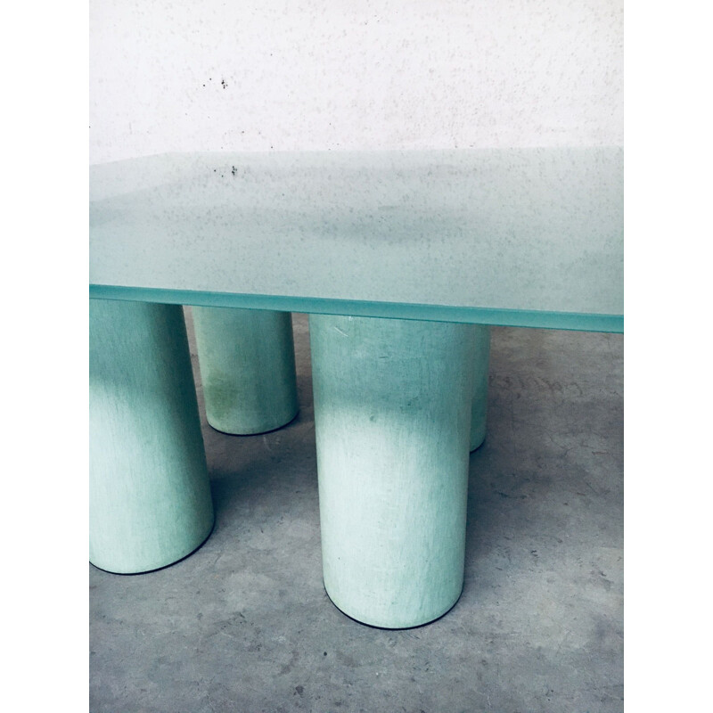 Table "Serenissimo" d'architecture postmoderne vintage par Lella & Massimo Vignelli pour Acerbis, Italie 1980