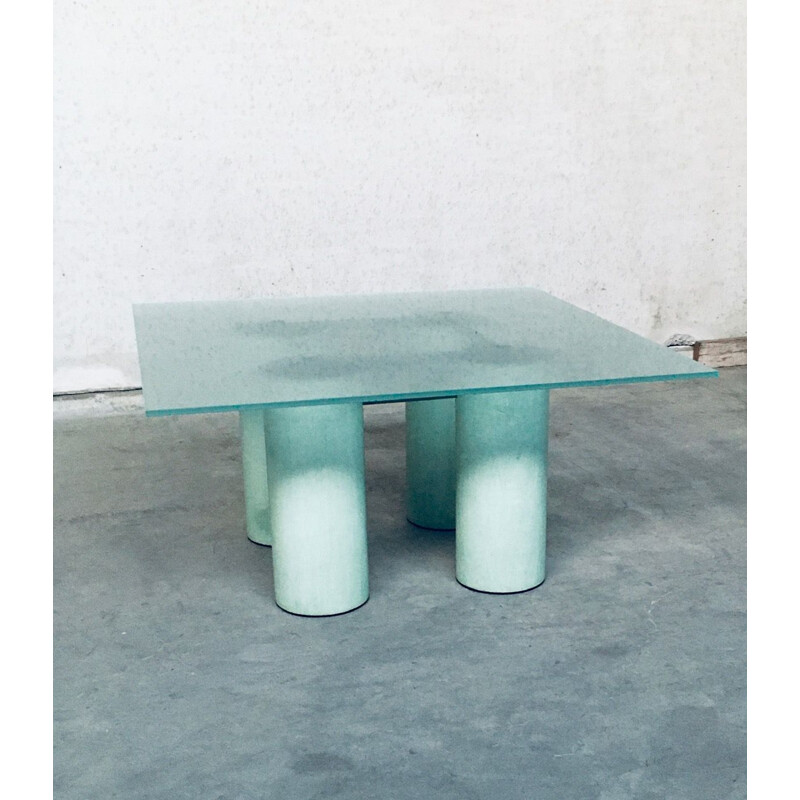 Postmodern vintage architectural "Serenissimo" dining table by Lella & Massimo Vignelli for Acerbis, Italy 1980s