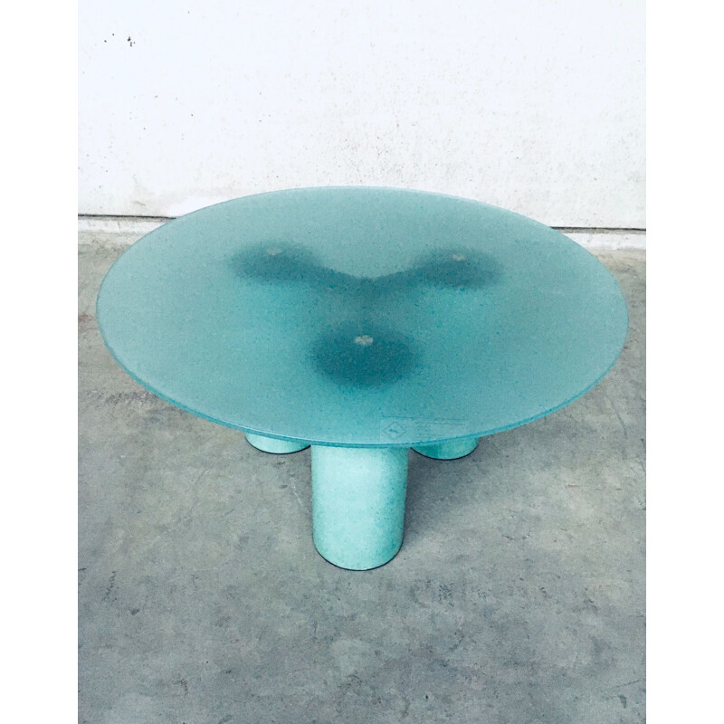 Table architecturale vintage "Serenissimo" par Lella & Massimo Vignelli pour Acerbis, Italie 1980