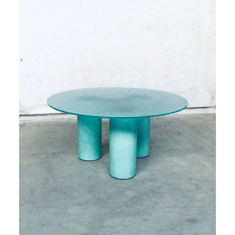 Vintage architectural "Serenissimo" dining table by Lella & Massimo Vignelli for Acerbis, Italy 1980s