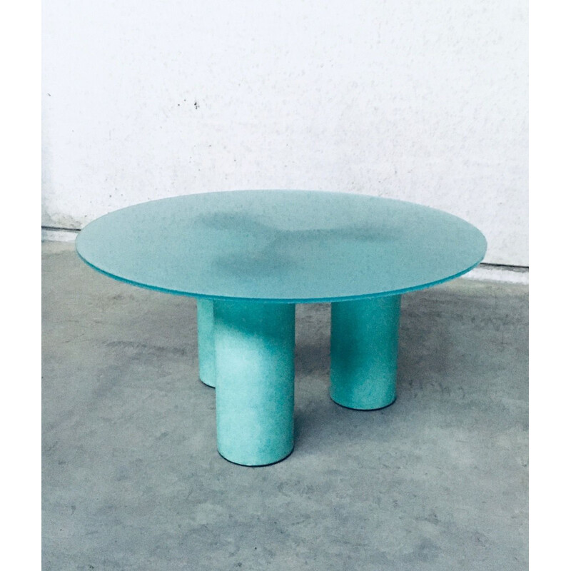 Vintage architectural "Serenissimo" dining table by Lella & Massimo Vignelli for Acerbis, Italy 1980s