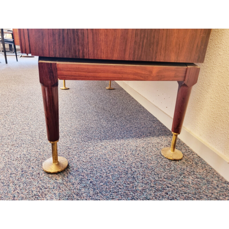 Mid century rosewood and brass sideboard by A.A. Patijn for Fristho Franeker, 1953