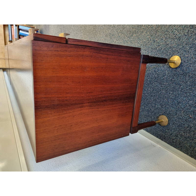 Mid century rosewood and brass sideboard by A.A. Patijn for Fristho Franeker, 1953