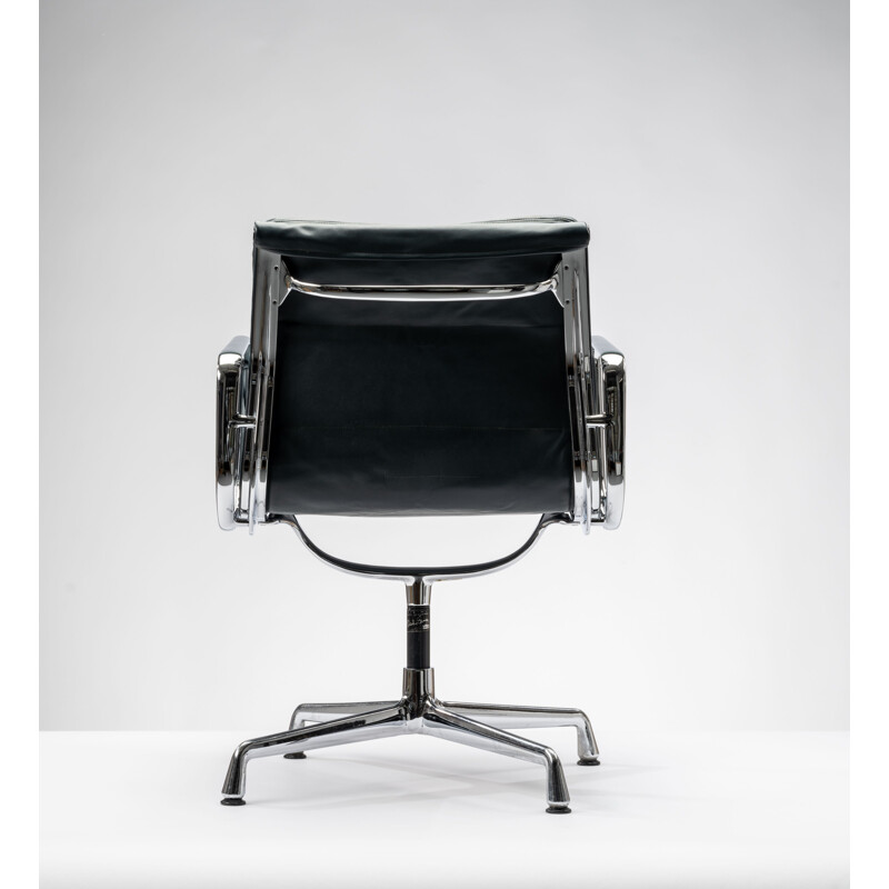 Vintage leather office armchair by Charles & Ray Eames for Vitra