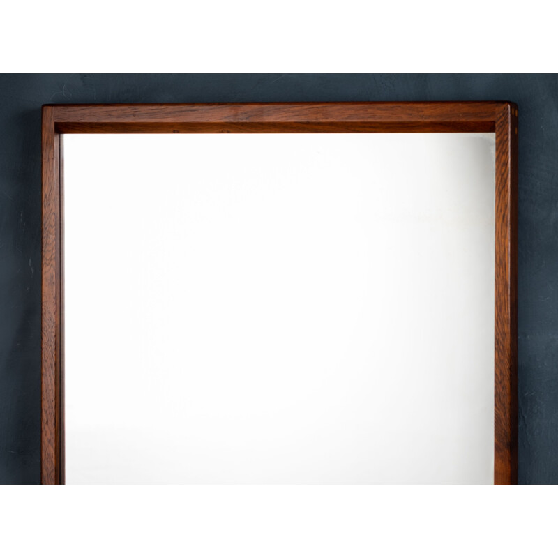 Danish vintage mirror with rosewood frame by Aksel Kjersgaard for Aksel Kjersgaard, 1960