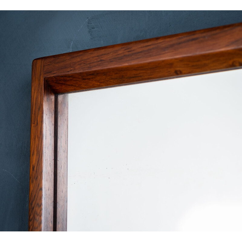 Danish vintage mirror with rosewood frame by Aksel Kjersgaard for Aksel Kjersgaard, 1960