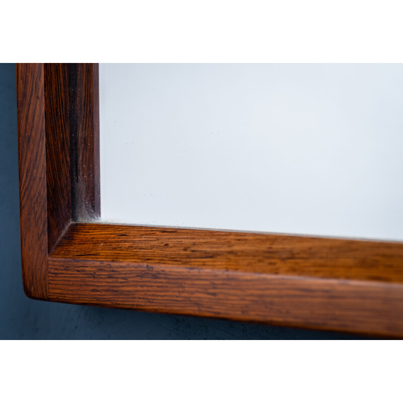 Danish vintage mirror with rosewood frame by Aksel Kjersgaard for Aksel Kjersgaard, 1960