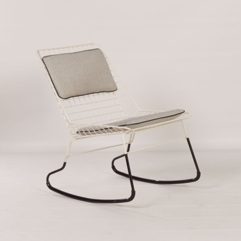 Vintage Flamingo rocking chair by Cees Braakman for Pastoe, 1960s