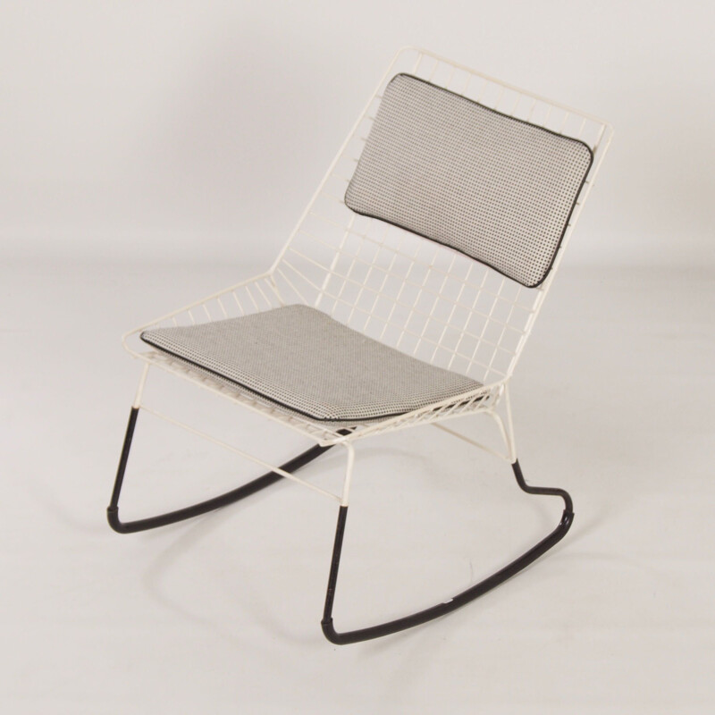 Vintage Flamingo rocking chair by Cees Braakman for Pastoe, 1960s