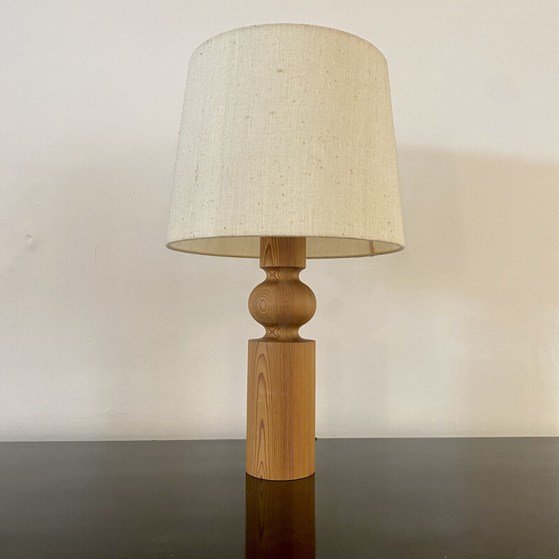 Vintage lamp in solid pine by Uno and Ostens Kristiansson